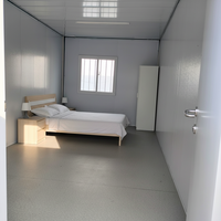 Unité de logement préfabriquée : Maison mobile robuste en conteneur avec toilettes et cuisine complètes |   Maisonnette portable facile à assembler