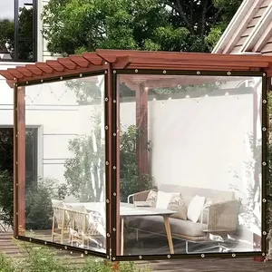 Film PE <span class=keywords><strong>transparent</strong></span> imperméable, bâche d'extérieur, tente isolante <span class=keywords><strong>pour</strong></span> plantes succulentes, auvent de balcon <span class=keywords><strong>pour</strong></span> jardin et maison - Product Image 2