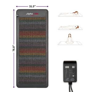 Matelas de thérapie infrarouge FIR chauffant Luxuryade A7000 Pemf avec ions négatifs et cristaux d'améthyste pour massage thérapeutique - Product Image 6