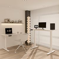 Escritorio Eléctrico de Altura Ajustable Más Vendido para Oficina en Casa, Motor Doble con Diseño Moderno, Marco de Escritorio de Pie con Elevación de Motor Doble