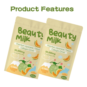 Colágeno Instantáneo en Polvo de Alta Calidad, Sabor Original, con Jugo de Melón Cantalupo, en Caja, para Adultos, Iluminador y <span class=keywords><strong>Saciante</strong></span> - Product Image 2
