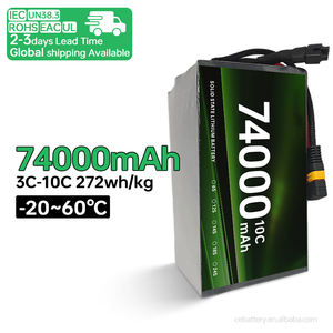 Новинка 2026 года: Аккумулятор для дрона сверхвысокой емкости 74000 мАч, 6S 12S 18S 24S, полутвердотельный литий-ионный — длительное время полета - Product Image 2