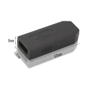 Kleine Zwarte Usb Abs Plastic Shell Maatwerk Printplaat Behuizing Voor Elektronica & Instrumenten