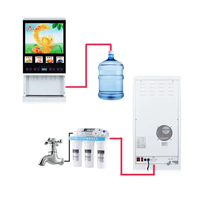 Boîte à lumière LED publicitaire concentré de jus BIB emballage instantané distributeur automatique de jus de glace