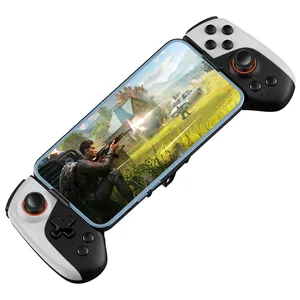 JK02 2 em 1 gamepad telescópico sem fio para jogos, controlador de jogos móveis com joystick duplo de 300mAh para iPhone Android Switch PC