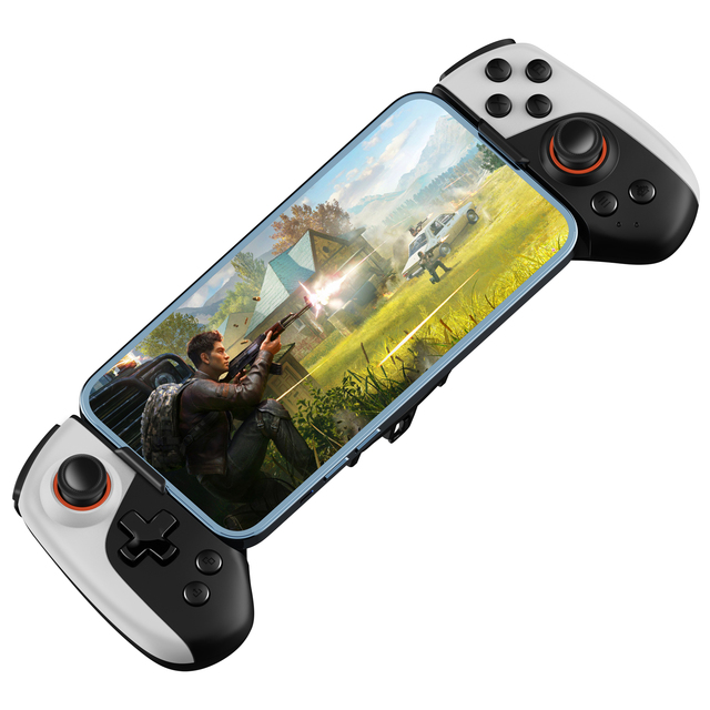 JK02 2 in 1 Telescopic Gamepad Cooling Wireless Mobile Gaming Controller Dual Joystick 300mAh for iPhone Android  Switch PC