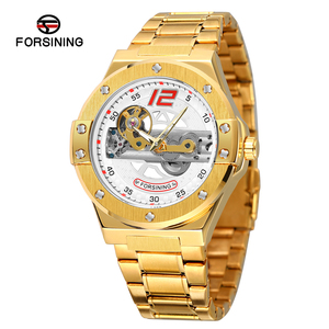 Forsining diseño hombre regalo perspectiva transparente relojes de pulsera de lujo transparente Fly mecánico esqueleto automático hombres reloj - Product Image 4