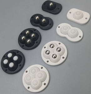 Roulettes universelles à rotation à 360 degrés, sans perçage, adhésives, en acier/bille en caoutchouc, série Truckle - Product Image 3