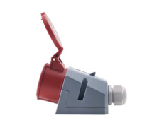 M32341 240v 32 Amper 3 Pinli Mavi IP44 Komando Priz Duvara Monte