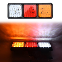 2PCS Feux arrière étanches 12V 24V 36 LED, clignotants, feux de recul, feux de freinage, feux stop pour voiture, remorque, camion, caravane, camping-car, fourgonnette