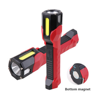 Linterna de Trabajo F11 Roja, 2000mAh, Recargable por USB, con Gancho Magnético, Linterna de Emergencia de Alta Intensidad, Luz de Mantenimiento - Product Image 3