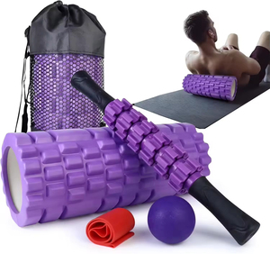Ensemble de rouleaux en mousse Yx 5 en 1 pour massage des tissus profonds, rouleau de yoga, balle, sangle d'étirement - Product Image 2