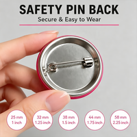 Artisanat en métal de haute qualité en gros badge de broche imprimé de forme ronde logo personnalisé épingles de société vierge badge de bouton bon marché en métal blanc