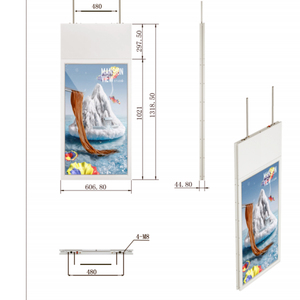 <strong>Retail</strong> <strong>Store</strong> 43 Inch Double Sided Hanging <strong>Lcd</strong> High Brightness Window Facing <strong>Display</strong> Signage Screen Advertising Machine - Product Image 4