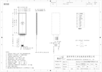 1,65 Zoll TFT LCD Display 142*428 Pixel RGB-Modul SPI-Schnittstelle NV3007 Treiber-IC 300 Helligkeit Vollansicht Weiße LED-Hintergrundbeleuchtung