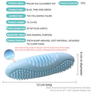 Nuevo Juguete para Mascotas con Forma de Pepino de Mar, Resistente a Mordeduras, Limpieza de Dientes, Silicona, Juguete Molar para Mascotas, Juego Interactivo, Divertido - Product Image 5