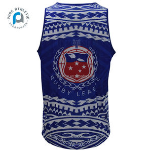 PURE Custom Tribe Tattoo Design Sublimación Imprimir Sport Singlets Manu Toa <span class=keywords><strong>Samoa</strong></span> <span class=keywords><strong>Rugby</strong></span> Jerseys Camisas para hombres - Product Image 2