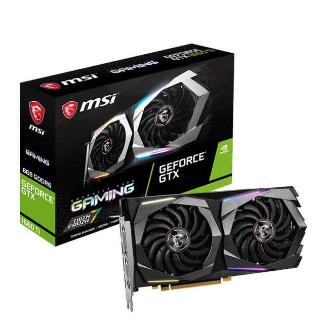 Used and Cheap Graphics Card MSI GTX1660Ti GAMING 6G GDDR6 192-bit Gaming Graphics Card for Desktop