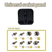 Adaptateur de voyage universel UK EU AU vers US avec plusieurs styles de prises de courant AC