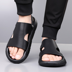 Sandalias Casuales Transpirables para Hombre, de Piel Genuina, con Punta Abierta y Suela de EVA - Product Image 3