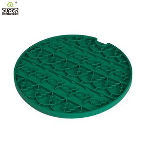 Produit pour chat <span class=keywords><strong>2025</strong></span> tapis à lécher rond chat avec ventouses style arbre de noël assiette à nourriture pour chat plateau à alimentation lente en silicone tapis d'alimentation pour animaux de compagnie - Product Image 2