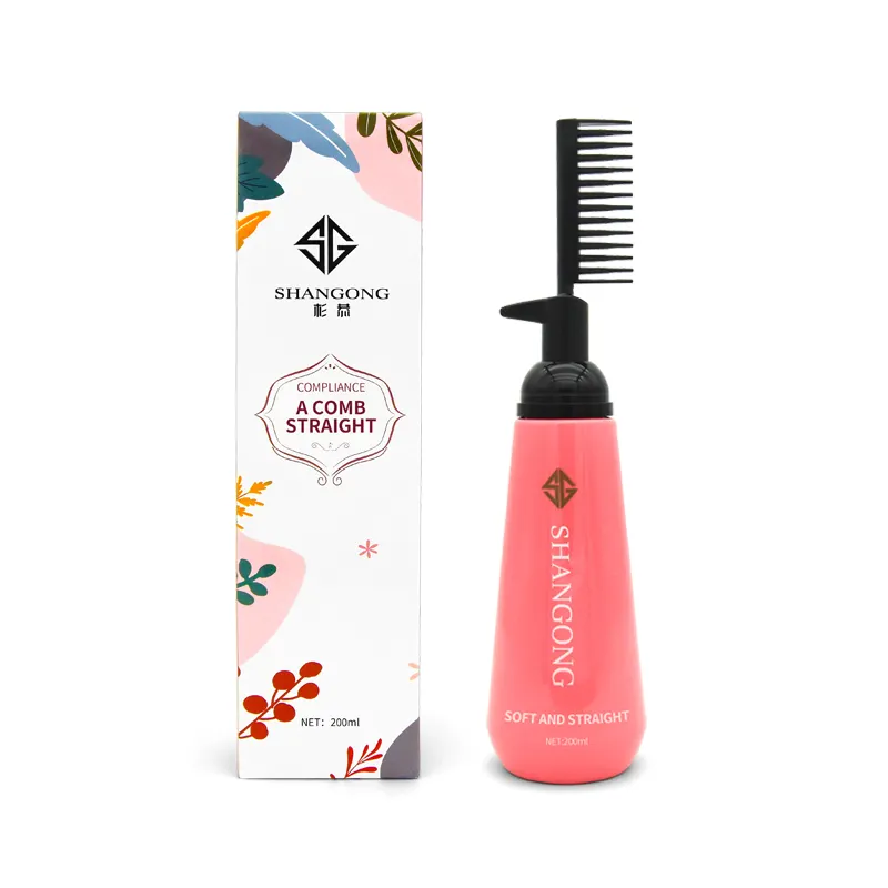 Wholesale 200ml Smoothing Easy Using Hair Straighten Nourishing Straight Hair Comb Cream for Woman Hair care Treatment