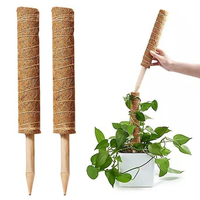 Support de plante en fibre de coco, tuteur en mousse de coco pour plantes grimpantes d'intérieur, bâton de culture en fibre de coco