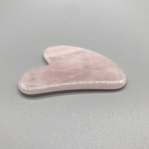 Rosa Rosenquarz Guasha Stein Herz Guasha Stein massage gerät A. - Product Image 4
