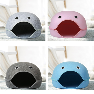 חדש עיצוב חידוש קוביות צורת קצר קטיפה חתול מערת מיטת מעניין בית לחתולים כלבים קטנים לחיות מחמד מיטה עם תלייה קוביות צעצוע - Product Image 6