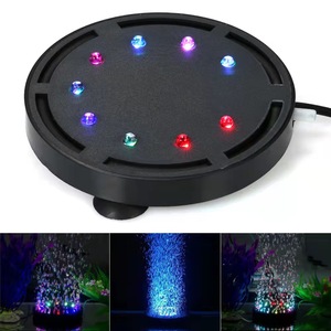 Luz colorida e função de bolhas de ar adicionam oxigênio ao tanque de peixes, aquário de plástico para aquicultura. - Product Image 2