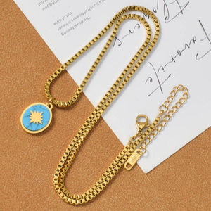 Collar de Cadena con Eslabones de Animales en Acero Inoxidable Chapado en Oro de 18K, Joyería de Moda Personalizada y Moderna para Unisex, Aniversario - Product Image 5