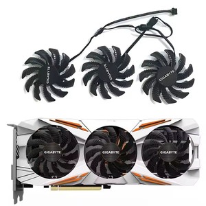 Ventilateur de refroidissement GPU 78mm LD08010S12H HT128010SU 4 broches pour Gigabyte <span class=keywords><strong>Aorus</strong></span> GTX <span class=keywords><strong>1060</strong></span> 1070 1080 G1 GTX 1070Ti 1080Ti 960 980Ti - Product Image 1