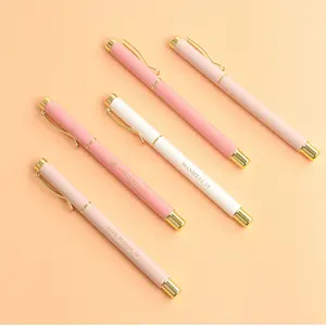 Tùy chỉnh màu sắc biểu tượng văn phòng Lady kim loại bút bi inspirational Quà Tặng Pen Set đối với phụ nữ