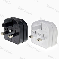 NEMA 1-15R USA US 2 Pin vers UK British 3 Pin Plug Power Socket With 13A Fuse Shuko UK Plug Adapter AC Power Cord Outlet