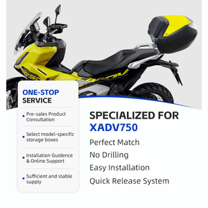 תא מטען אחורי 50 ליטר מתאים להונדה X-ADV 750 2022-2026, מערכת התקנה ושחרור מהירים לאופנוע, ללא צורך בשינויים לרכיבה - Product Image 6