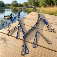 Lanière de chasse au canard en paracorde tressé à 10 boucles pour appels d'oies et d'oiseaux aquatiques, personnalisable, vente en gros, usine OEM