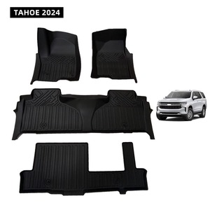 Alfombrilla de Coche 5D TPE de Alta Calidad a <span class=keywords><strong>Precio</strong></span> de Mayoreo, Moldeada en 3D, Cobertura Total, Impermeable, Resistente a la Arena, para CHEVROLET <span class=keywords><strong>TAHOE</strong></span> 2024 - Product Image 1