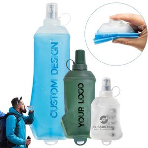 Foldable 150Ml 250Ml 500Ml Tpu Running Foldable Kettle Collapsible Soft Sports <b>Water</b> <b>Bottle</b> Custom Folding <b>Bottle</b> With Logo - Product Image 1