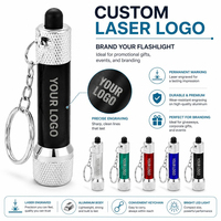 Mini lampe torche à LED personnalisée avec logo, 3 LED, puissante, étanche, en aluminium, torche de poche portable, cadeaux promotionnels