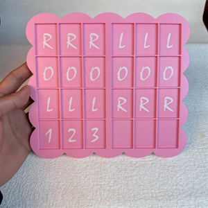 Tavola di Pratica per Mahjong Stampata in 3D, Vassoio per l'Ordinamento delle Tessere Numerate LR, Piastra di Posizionamento per l'Allenamento dei Principianti - Product Image 4