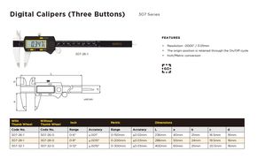 Asimeto Drie Knoppen Roestvrijstalen Multifunctionele Beste Digitale Schuifmaat 0-8" Digitale Schuifmaat 200mm Meetinstrument - Product Image 2