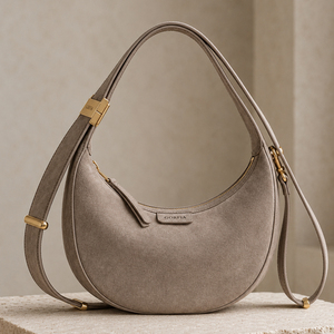 Nouveau Sac à Main Hobo Demi-Lune de Luxe 2026 pour Femme, en Cuir PU Gaufré, Sac à Bandoulière Décontracté Tendance avec Logo Personnalisé (OEM/ODM) - Product Image 3