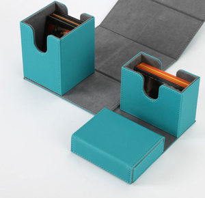 Caja de Cartas de Cuero PU, Estuche de Almacenamiento para Cartas TCG - Product Image 5