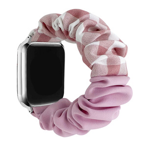 Correa de reloj <span class=keywords><strong>inteligente</strong></span> elástica de doble color a cuadros para mujer, compatible con <span class=keywords><strong>Apple</strong></span> iWatch Band S87 - Product Image 5