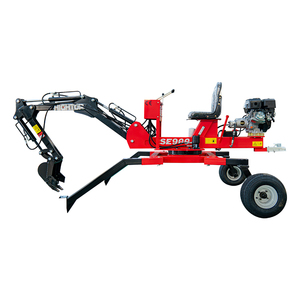 Nhỏ 2-bánh xe Spider máy xúc HT10 8-15hp Mini Digger 0.6ton hoạt động Crawler backhoe - Product Image 3