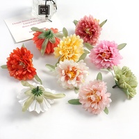 Bunga Sutra Buatan DIY Kepala Bunga Peony Buatan Tangan untuk Hari Ibu & Thanksgiving Perlengkapan Kepala Bunga Peony Kecil