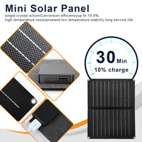 Chargeur solaire 9W pliable, panneau solaire portable pour smartphones, équipement de camping en plein air, accessoire de randonnée et de pêche