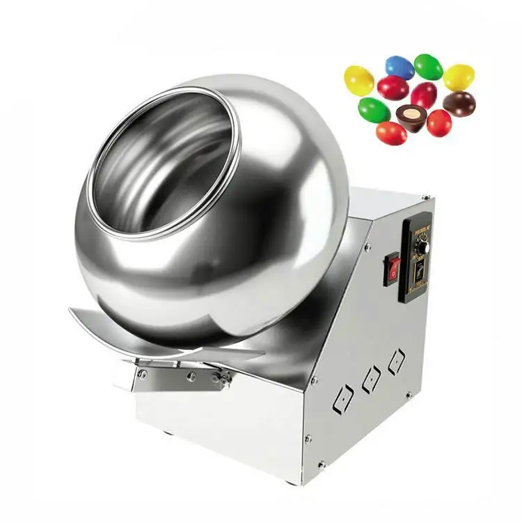 Small Chocolate m&m Smarties Ball Forming Machine Chocolate Bean Making Machine