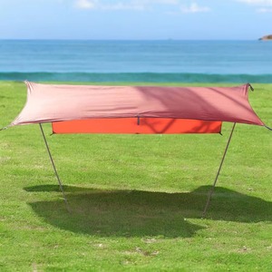 Bâche <span class=keywords><strong>de</strong></span> camping extérieure, <span class=keywords><strong>abri</strong></span> ultraléger imperméable et pare-soleil, tente portable coupe-vent pour plage et pique-nique - Product Image 2