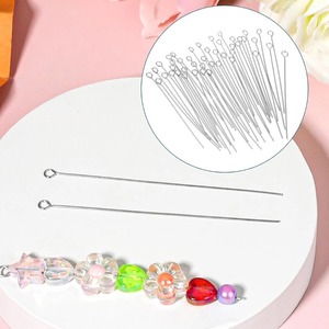 Sunling 100 pièces Épingles à tête ouverte en acier inoxydable pour la création de bijoux DIY (<span class=keywords><strong>perles</strong></span>, boucles d'oreilles, colliers, pendentifs, bracelets) - Product Image 1